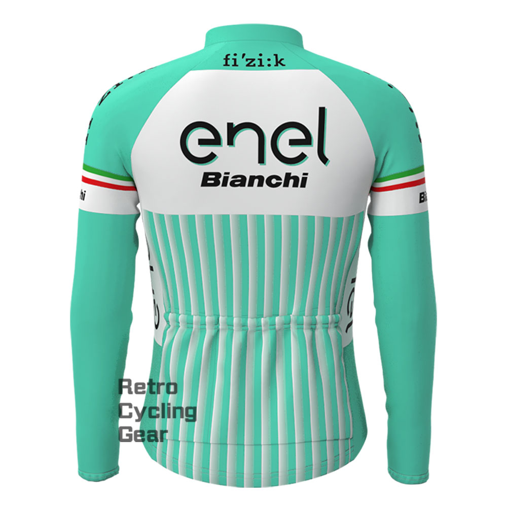 2017 Enel  Bianchi Fleece Long Sleeves Jerseys