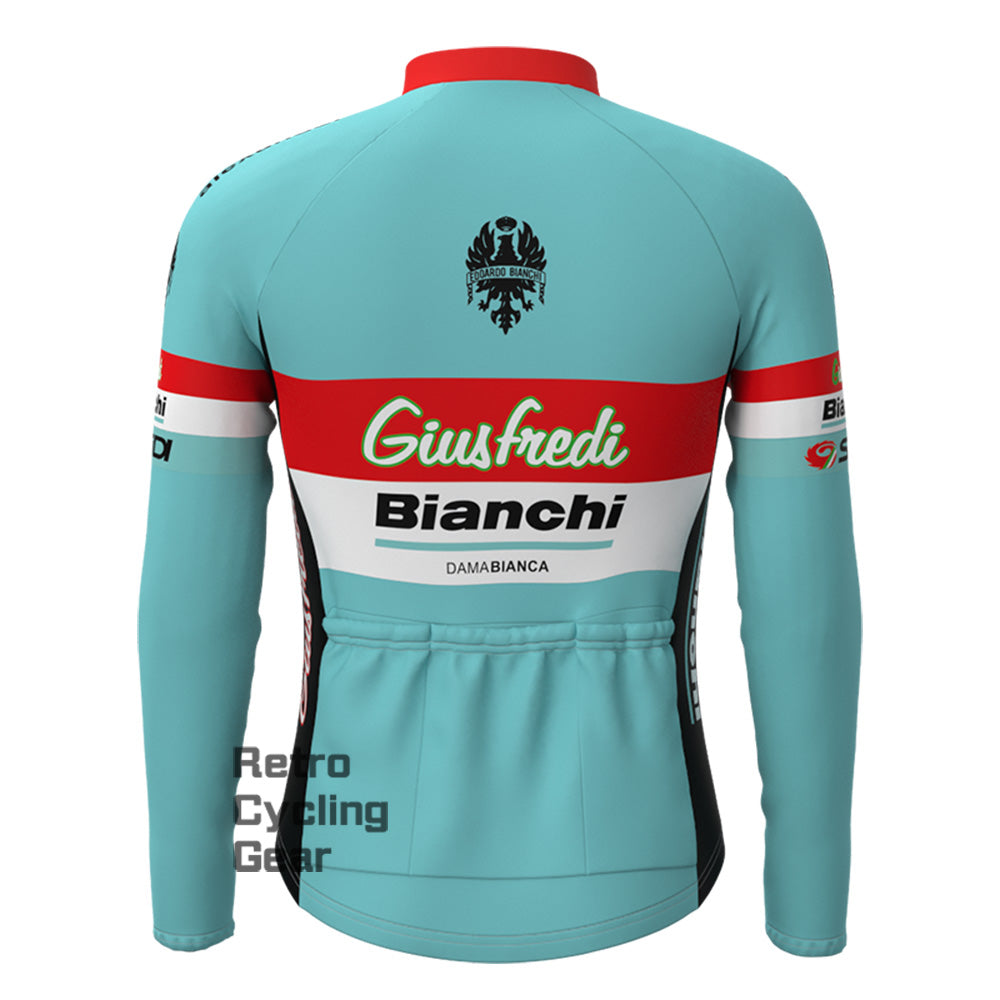 2017 Bianchi Fleece Retro Long Sleeves Jerseys