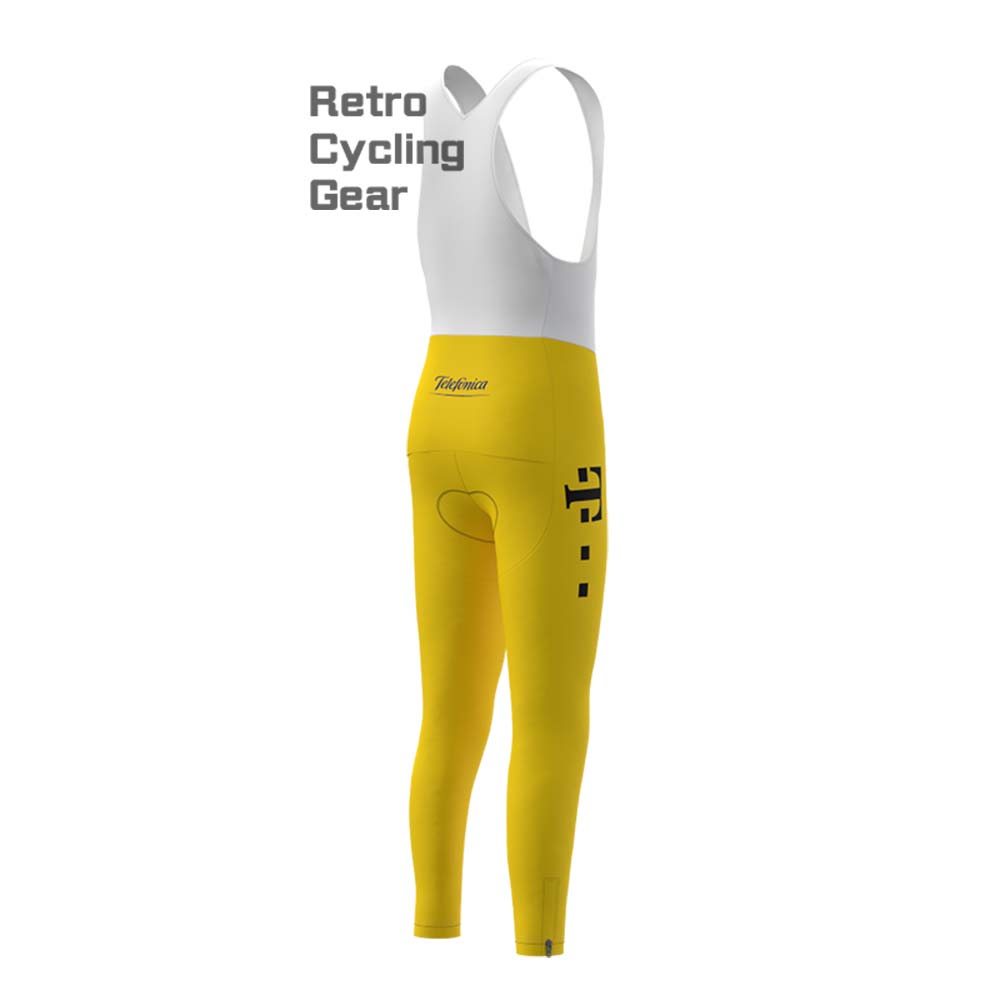 T yellow Retro Bib Cycling Pants