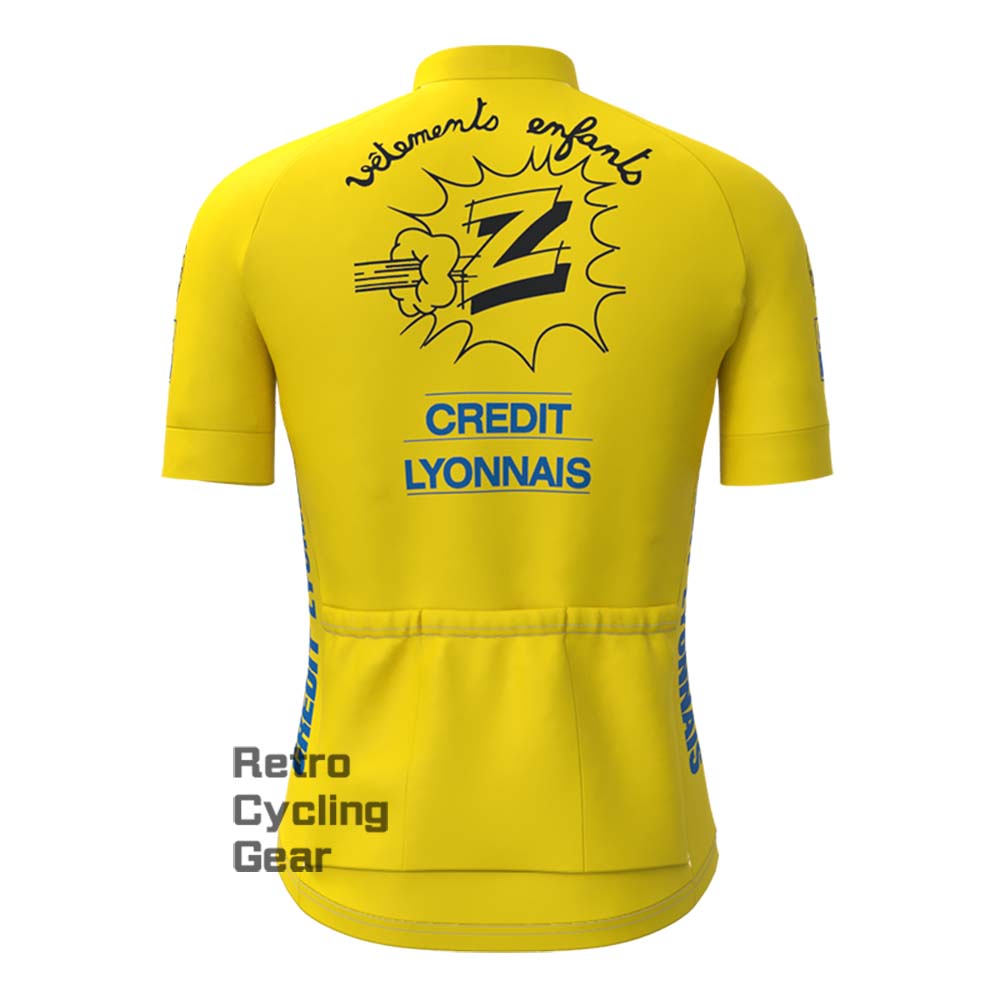 Z Yellow Retro Short Sleeve Cycling Jersey