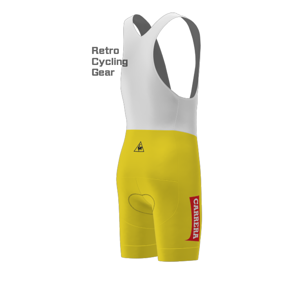 Yellow CARRERA Retro Short Sleeve Cycling Kits