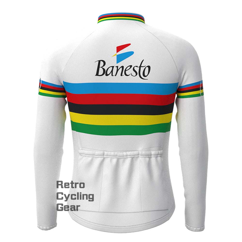 Streak Banesto Fleece Retro Long Cycling Kits