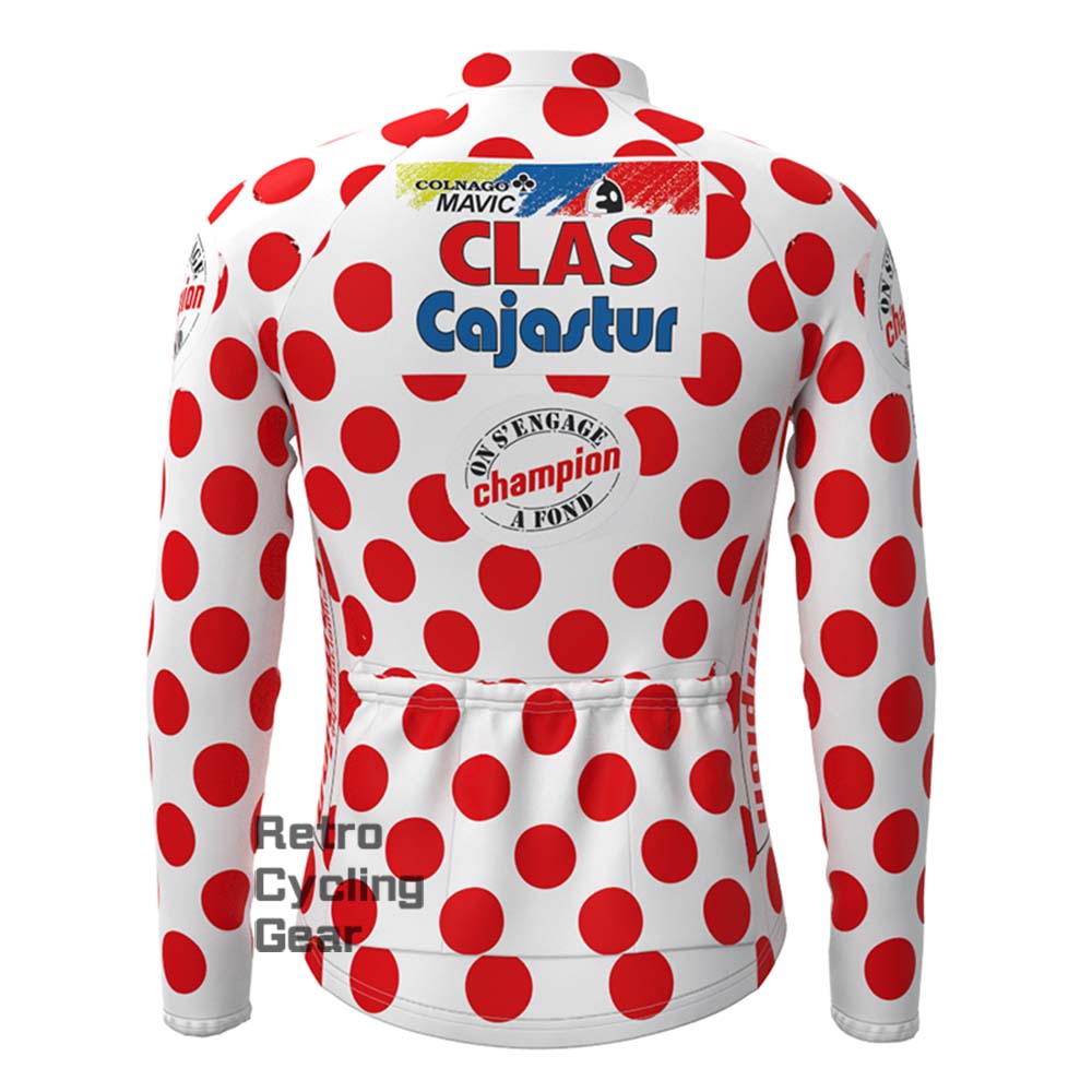 Red dot CLAS Fleece Retro Long Cycling Kits