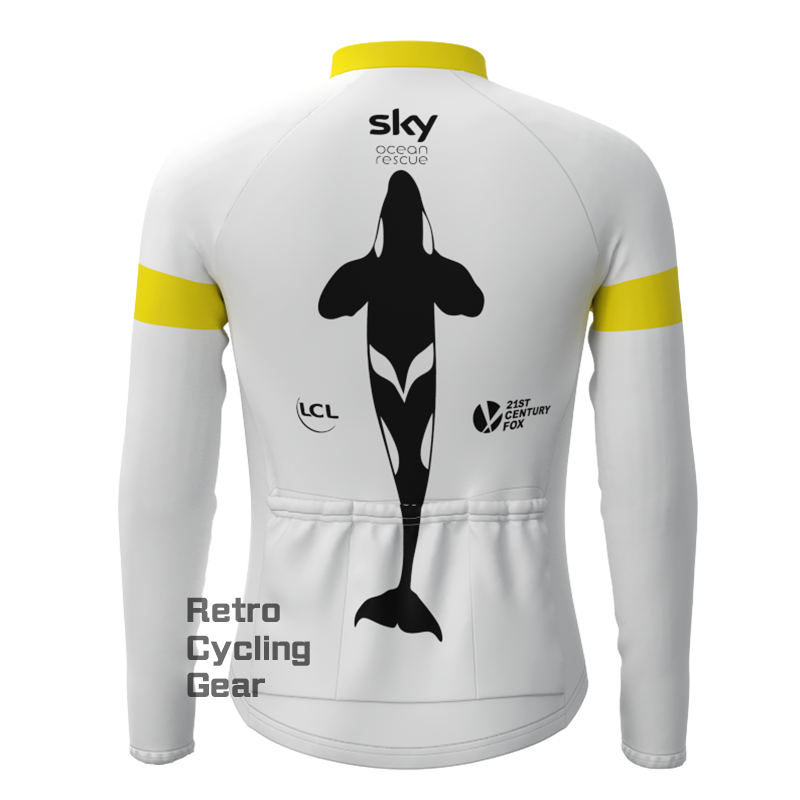 2018 sky Fleece Retro Long Sleeves Jerseys