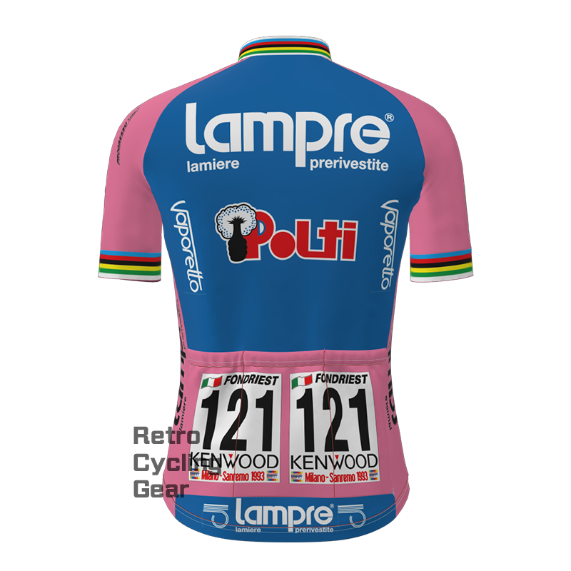 2013 lampre Retro Short Sleeve Cycling Jersey