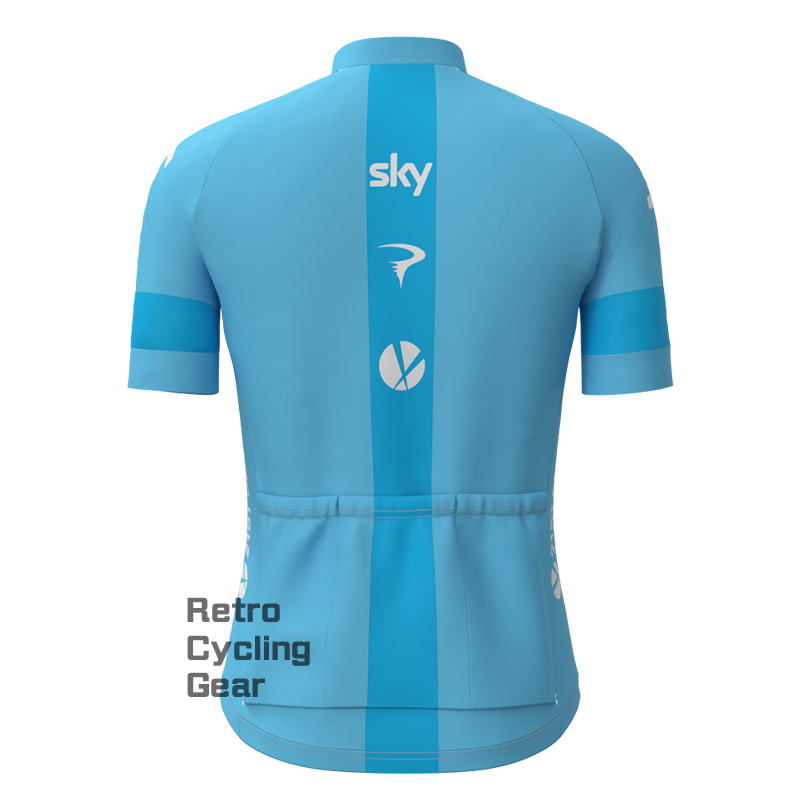 Blue sky Retro Short Sleeve Cycling Kits