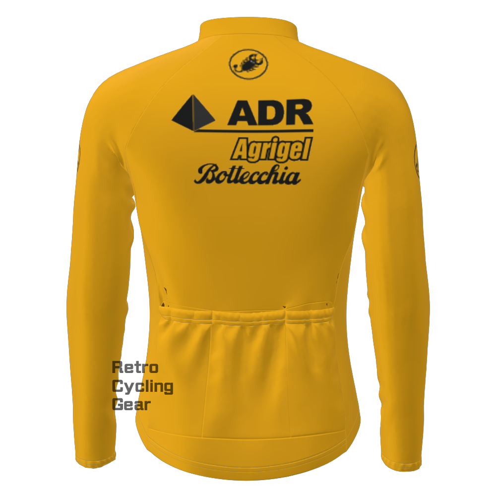 Yellow-ADR Retro Long Sleeve Cycling Kits