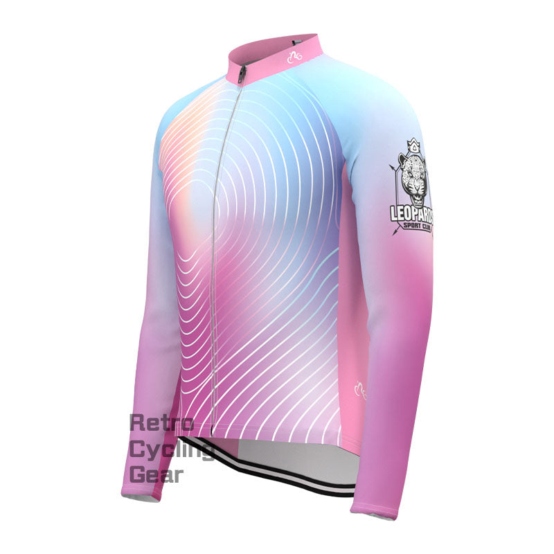 Gradient color Fleece Long Sleeve Jersey