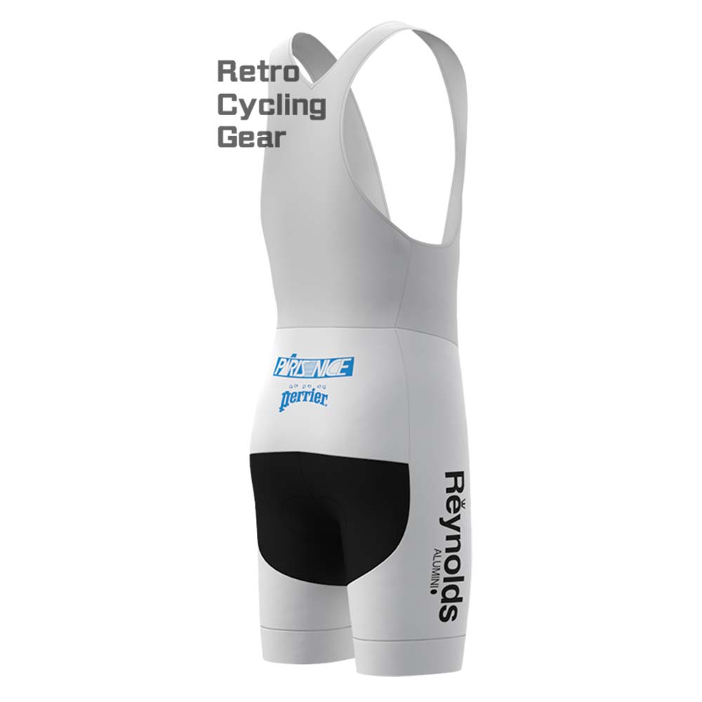 white Reynolds Retro Bib Cycling Shorts