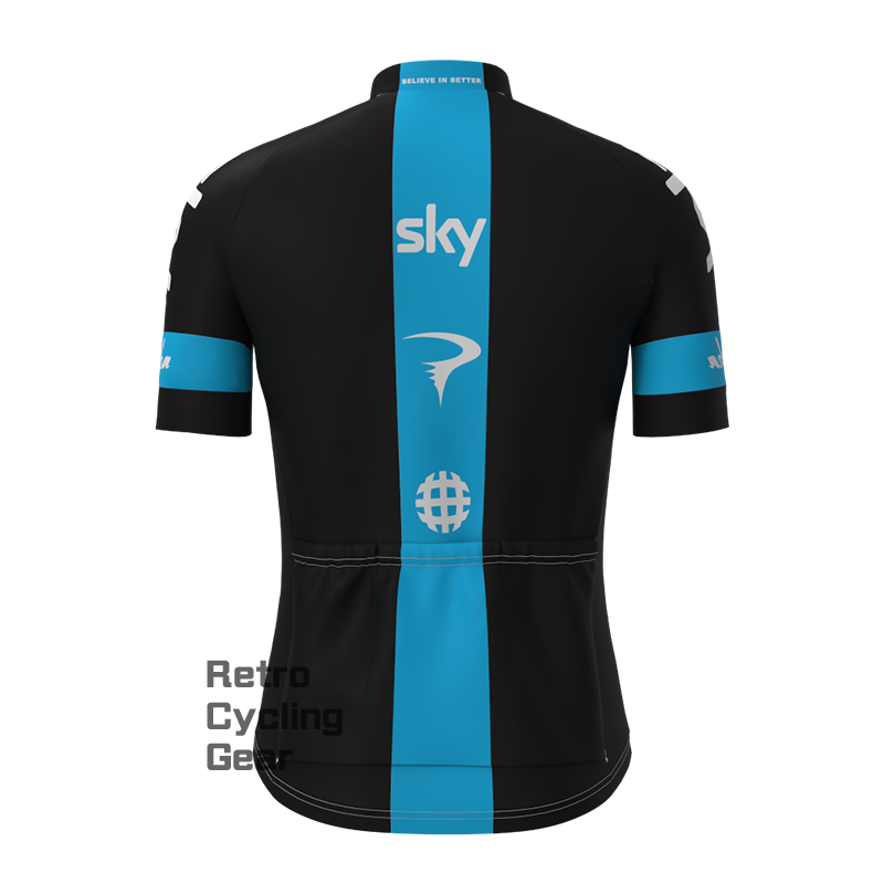 2013 sky Retro Short Sleeve Cycling Jersey