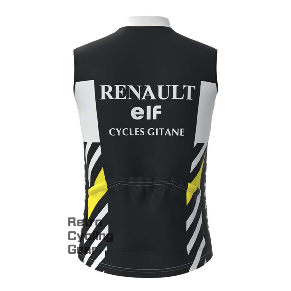 black elf Fleece Retro Cycling Vest