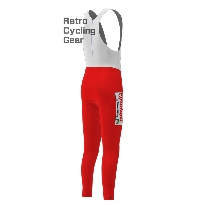 QUICK STEP Fleece Retro Cycling Bib Pants