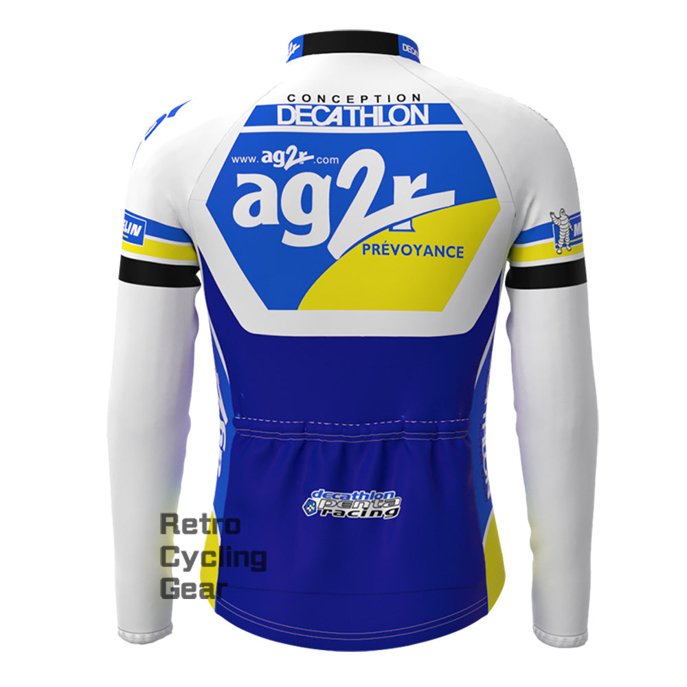 AG2R Fleece Retro Long Sleeves Jerseys