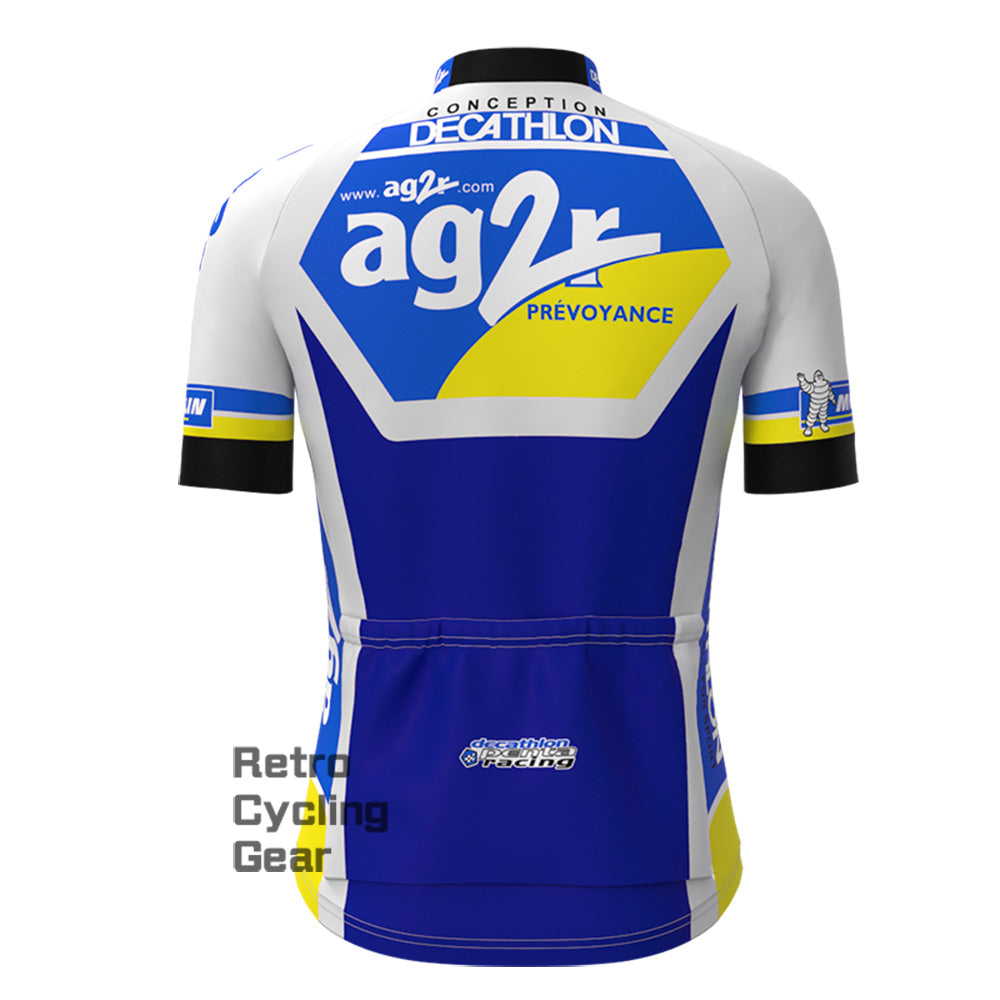 AG2R Retro Short Sleeve Cycling Jersey