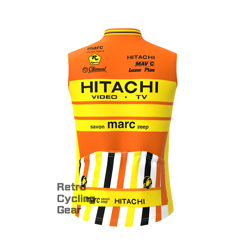 HITACHI Fleece Retro Cycling Vest