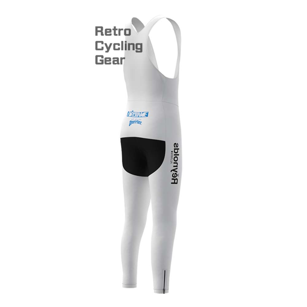 white Reynolds Fleece Retro Cycling Bib Pants