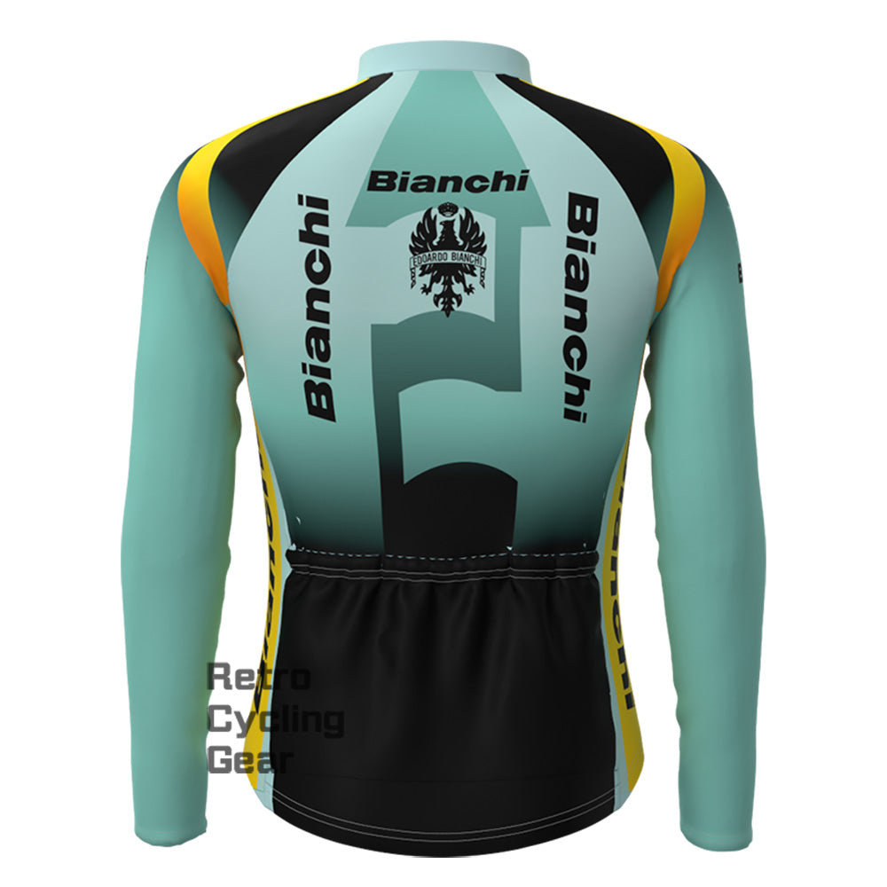 2003 Bianchi Fleece Retro Long Sleeves Jerseys