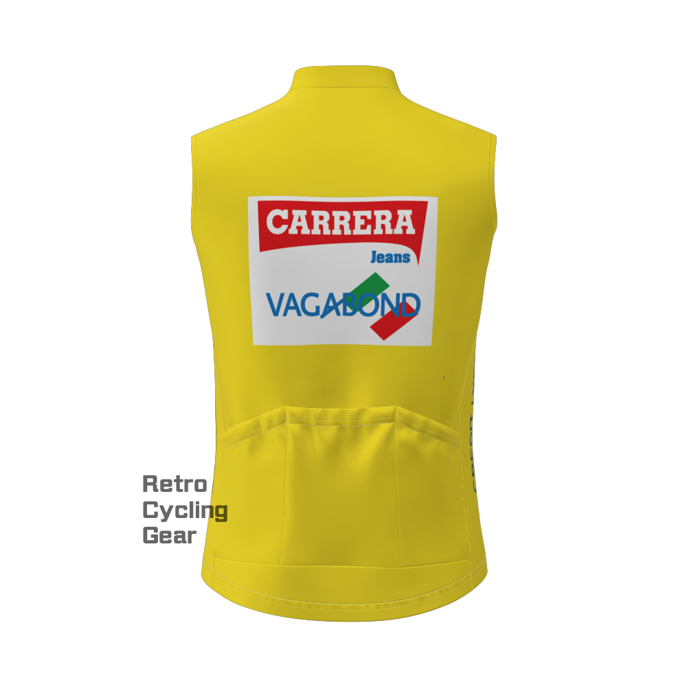 Yellow CARRERA Retro Cycling Vest