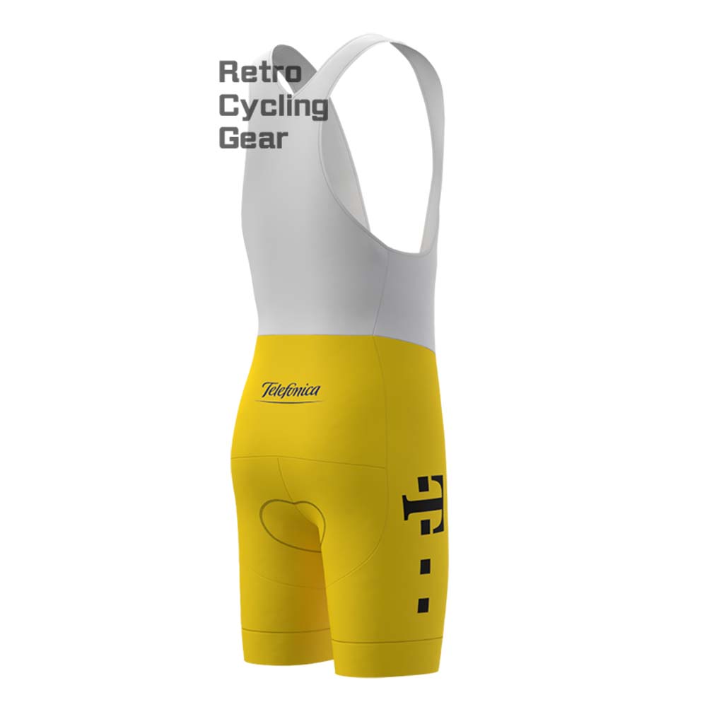 T yellow Retro Short Sleeve Cycling Kits