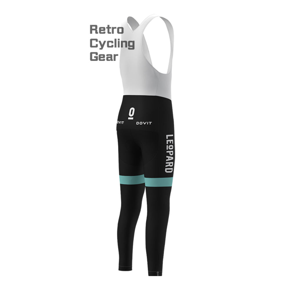 Leopard Bianchi Fleece Cycling Bib Pants