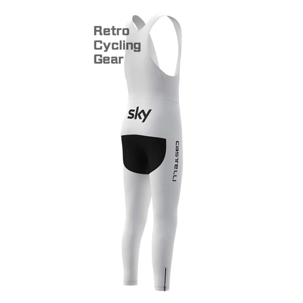 2017 white sky Retro Long Sleeve Cycling Kits