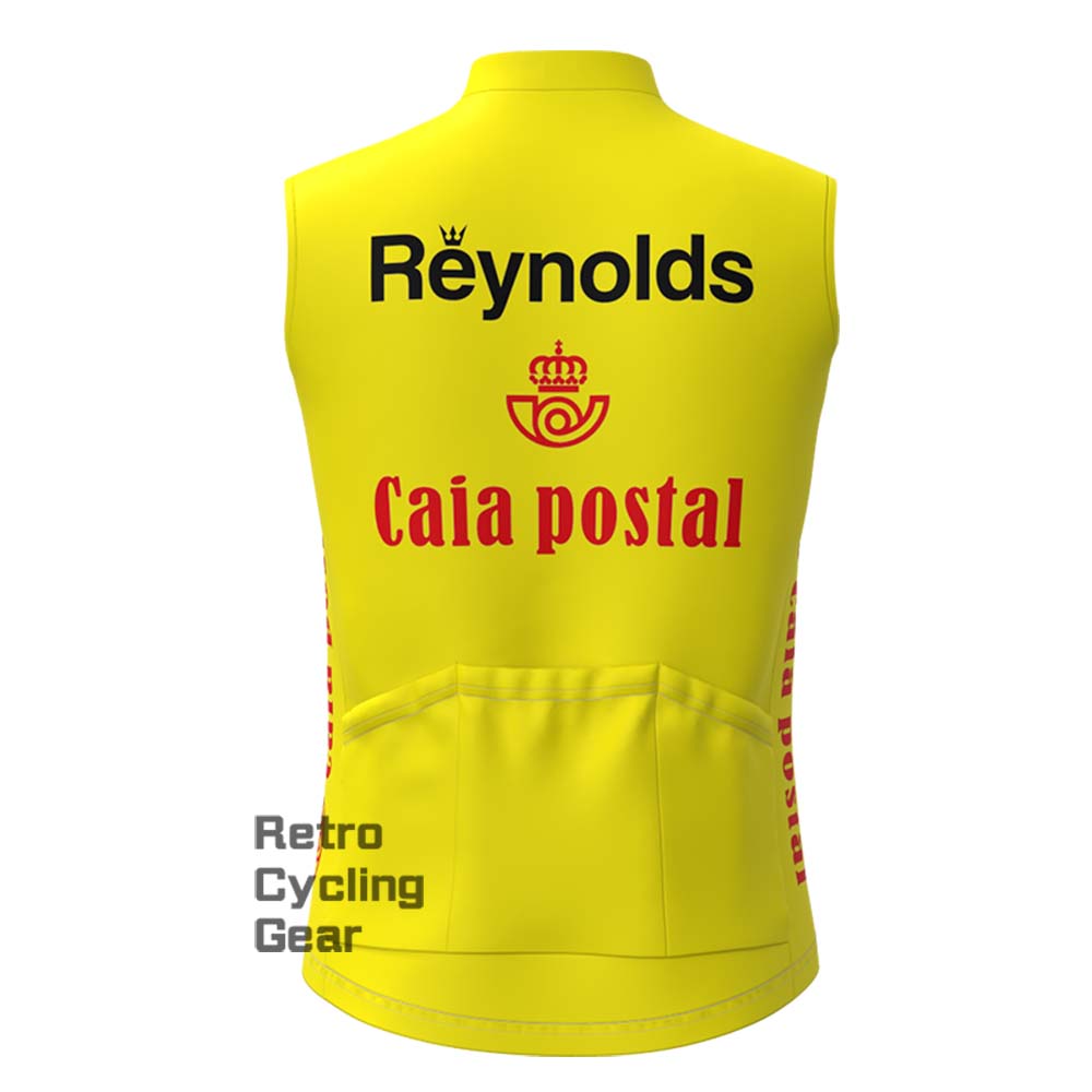 1983s yellow Reynolds Fleece Retro Cycling Vest