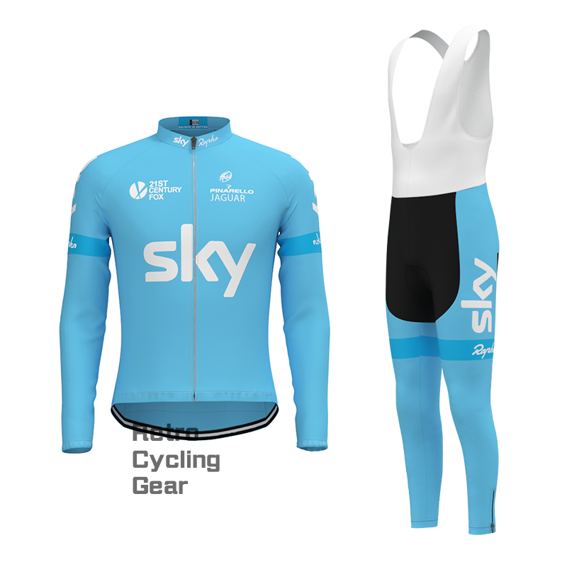 Blue sky Retro Short Sleeve Cycling Kits