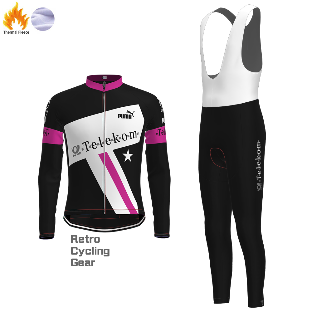 Telekom Fleece Retro Long Cycling Kits