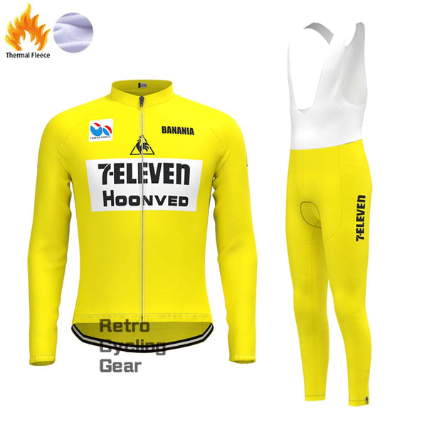 7-ELEVEN Hoonved Fleece Retro Long Cycling Kits