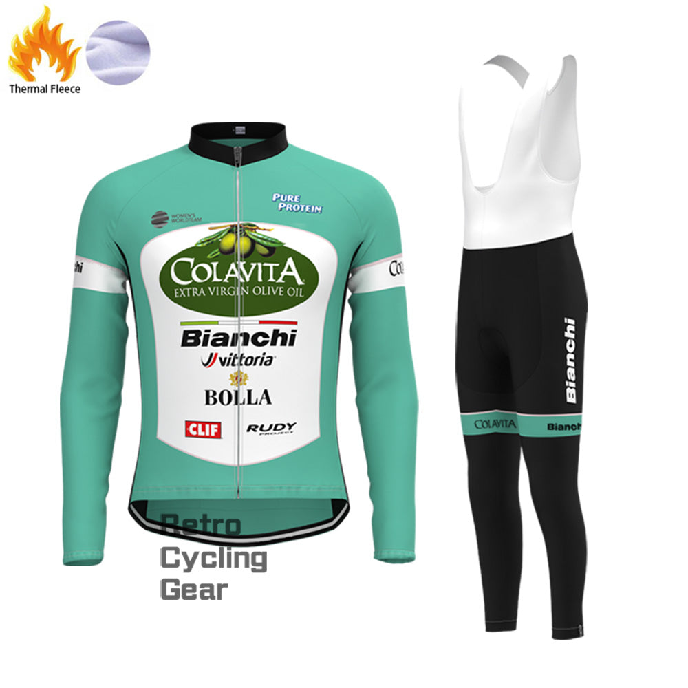 2017 Bianchi Fleece Long Cycling Kits