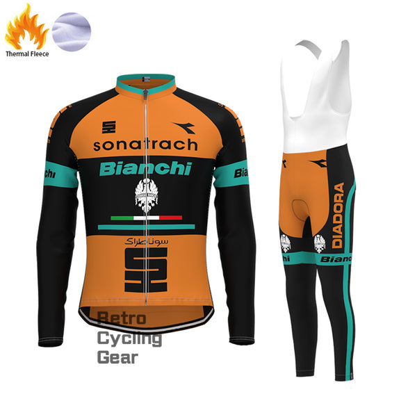 Sonatrach Bianchi Fleece Long Cycling Kits