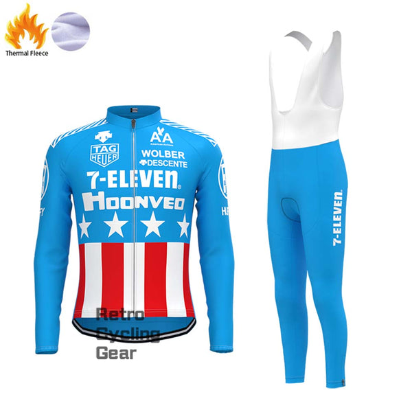 1990s 7-ELEVEN Fleece Retro Long Cycling Kits