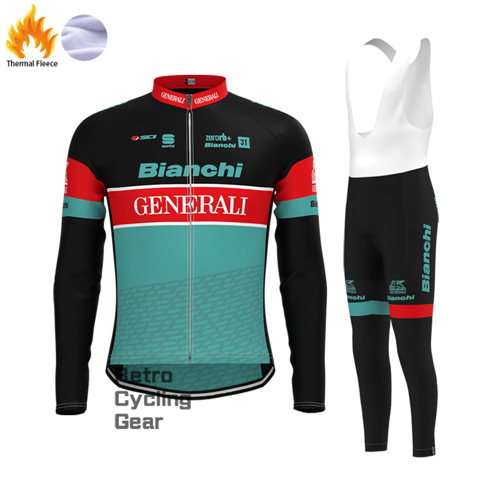 Generali  Bianchi Fleece Long Cycling Kits