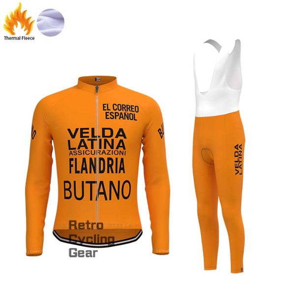 VELDA LATINA Fleece Retro Long Cycling Kits