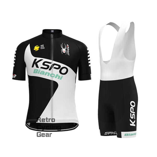 KSPO Bianchi Retro Short Sleeve Cycling Kits