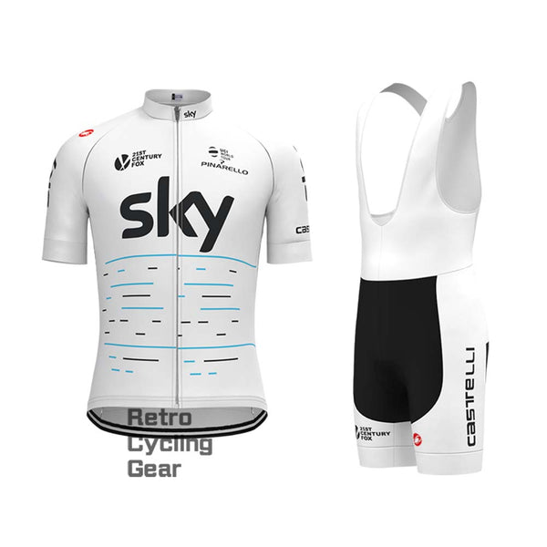 2017 white sky Retro Short Sleeve Cycling Kits