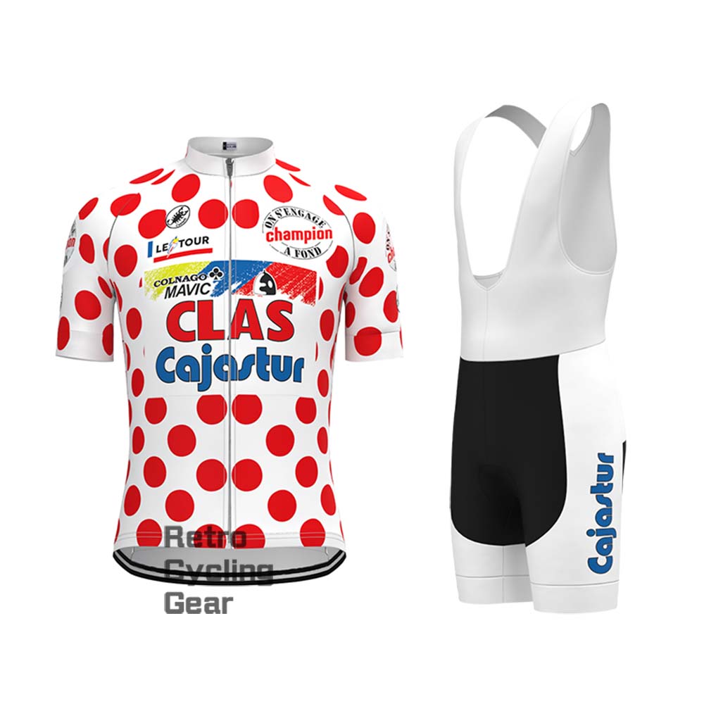 Red dot CLAS Retro Short Sleeve Cycling Kits