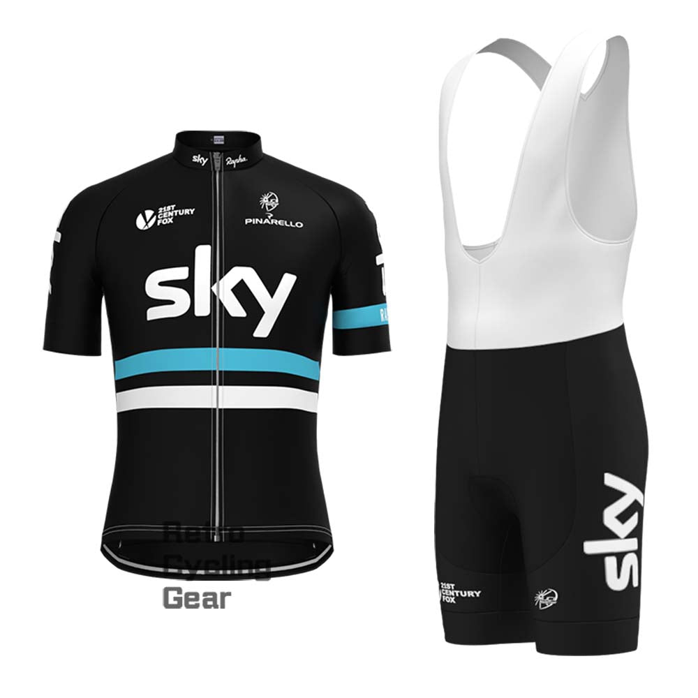 2016 black sky Retro Long Sleeve Cycling Kits