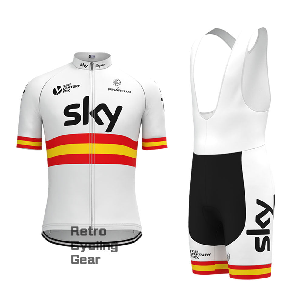 2017 sky Retro Long Sleeve Cycling Kits