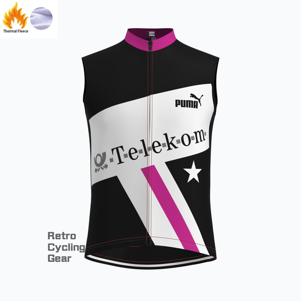 Telekom Fleece Retro Cycling Vest