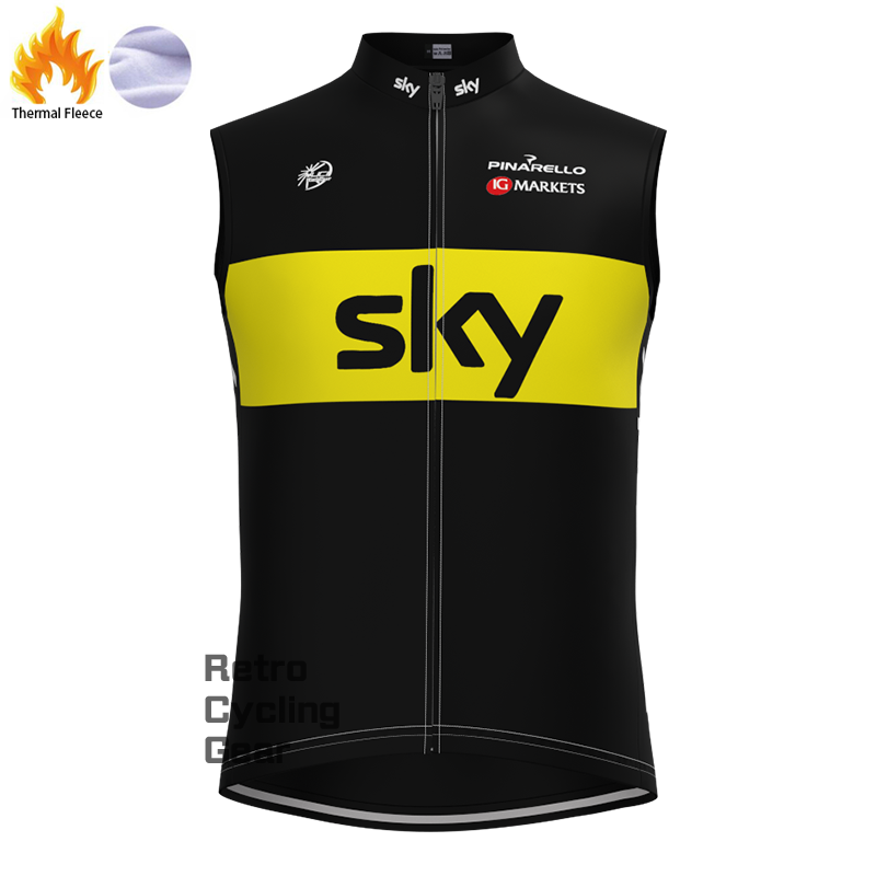 2015 sky Fleece Retro Long Cycling Kits