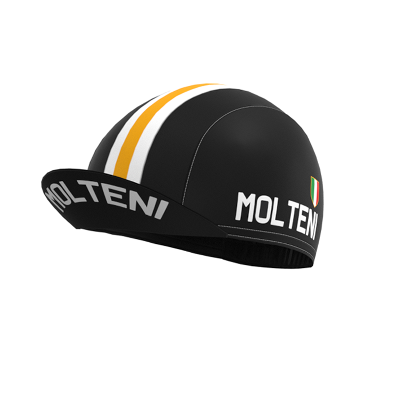 MOLTENI Schwarzes Retro-Kurzarm-Fahrradset