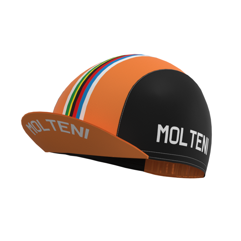 MOLTENI Orange White Retro Long Sleeve Cycling Kit