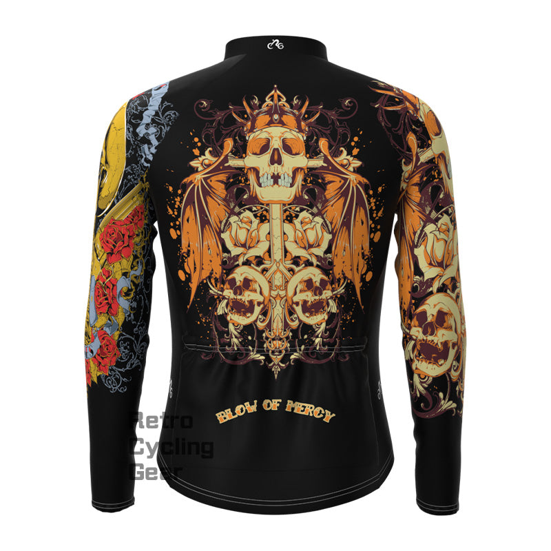 Scary skull Fleece Long Sleeve Jersey