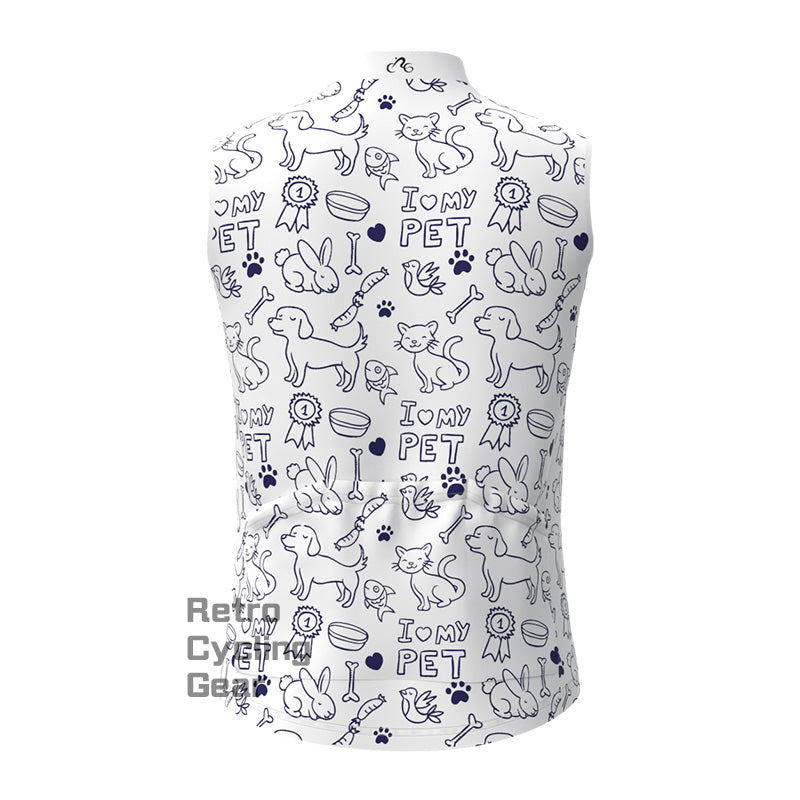 Fleece Cartoon animal Retro Cycling Vest