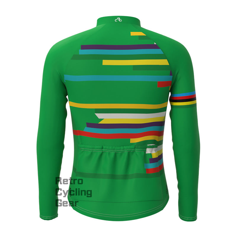 Green ride Fleece Long Sleeve Jersey