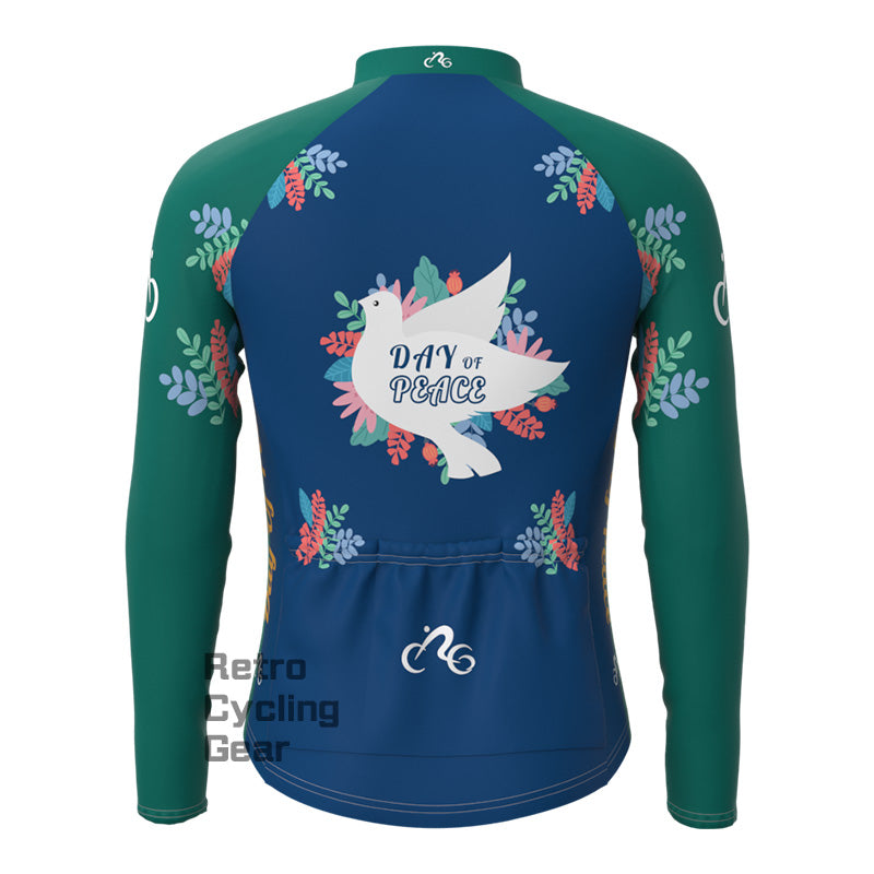 Green pigeon Fleece Long Sleeve Jersey