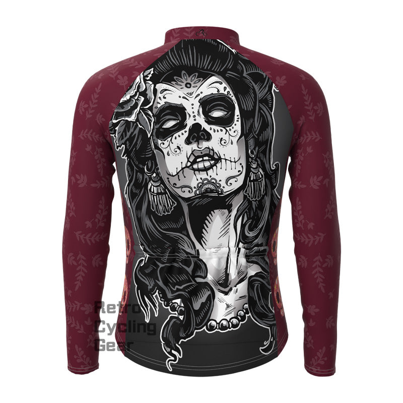 Female skull Long Sleeve Jersey