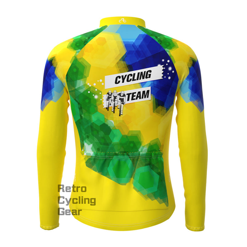 Glass yellow Fleece Long Sleeve Jersey