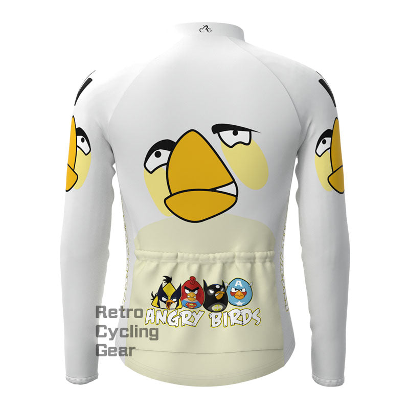 White bird Fleece Long Sleeve Jersey